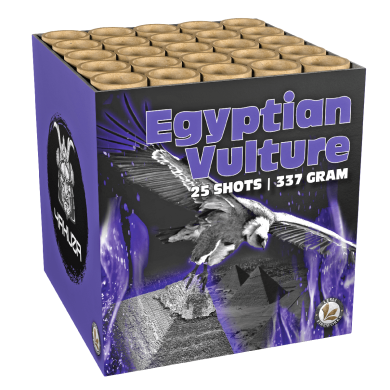 Egyptian Vulture vuurwerk